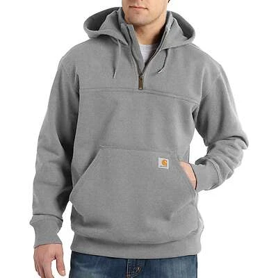 Rain Defender Loose Fit Heavyweight Quarter-zip Sweatshirt, Heather Gray, 3xl