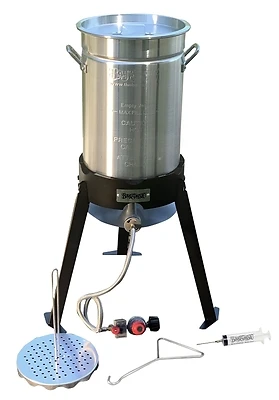 Bayou Classic 200-490 Turkey Fryer Kit, Aluminum, 30 Qt.