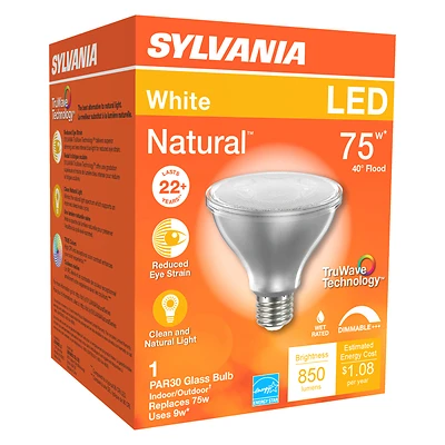 Natural Par30 E26 Led Bulb White 75w Equivalence Dimmable 1 Pk