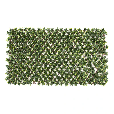 Privahedge 36 In. H Expandable Green Pvc Garden Arbor With Gardenia Leaf