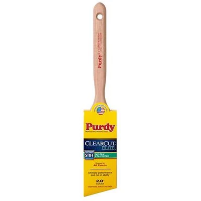 Purdy 144152820 Clearcut Elite Glide Angle Trim Paint Brush, 2 In.
