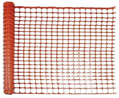 Mutual Industries 14993-48 Orange Safety Fence, 4 Ft X 100 Ft, Plastic Mesh