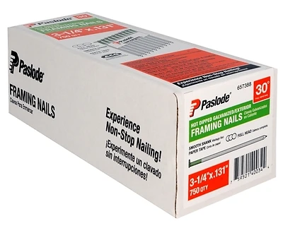 3-1/4 In. X 0.131 In. Hot-dipped Galvanized Steel Framing Nails 750 Pk