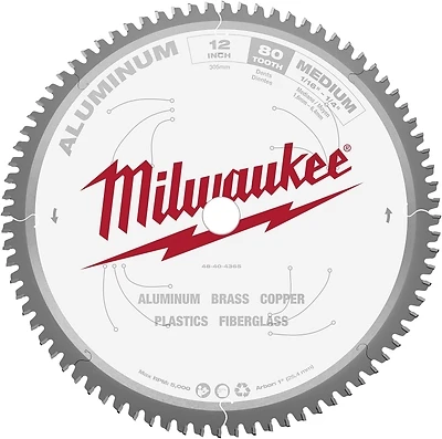 12 In. D X 1 In. Carbide Tipped Circular Saw Blade 80 Teeth 1 Pk
