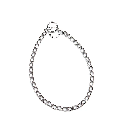 Lightweight Steel Dog Choke Chain Collar 16 In. Medium/large 2.0 Mm