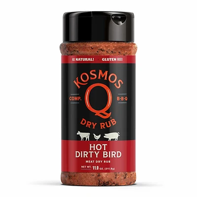 Kosmos Q RUB-DBH-SHK Dirty Bird Hot BBQ Dry Rub, Spicy, 11 Oz