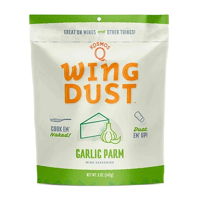 Kosmos Q WD-GP-01 Wing Dust Garlic Parmesan Seasoning, 5 Oz Bag