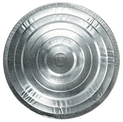 Behrens 38111 Galvanized Steel Trash Can Lid, Silver, 20-Gallon