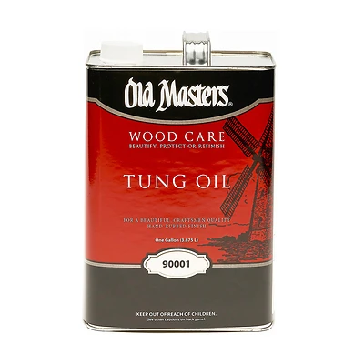 Old Masters 90001 Tung Oil Wood Finish, Clear, 1 Gallon