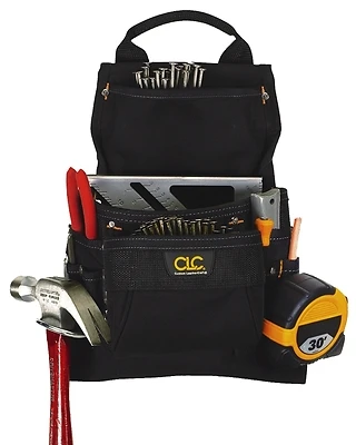 Clc 5 In. W X 15.25 In. H Black Ballistic Polyester Tool Bag With 9 Pockets