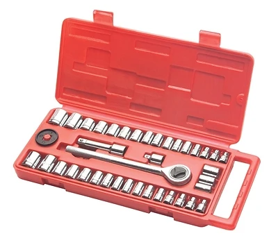 8 Piece Ratchet Socket Set 3/8 In Drive 1/4 In Hex Shank