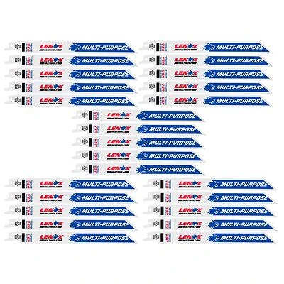 Multiwolf 8 In. Bi-metal Wave Edge Reciprocating Saw Blade 10 Tpi 25 Pk