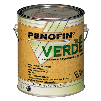 Verde Natural Oil-based Semi-transparent Wood Stain 1 Gallon F0vnaga