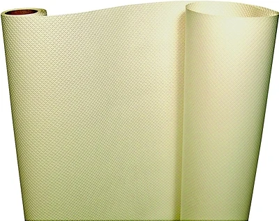 Con-Tact Non-Adhesive Shelf Liner, Vinyl, Almond, 5 Ft. X 20 In.