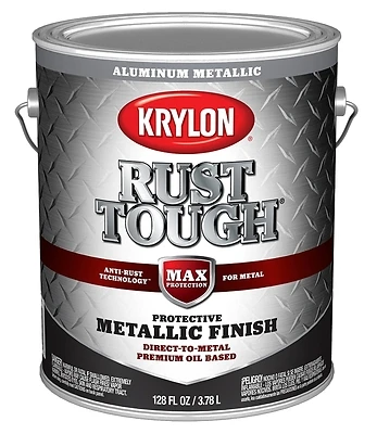 Rust Tough Oil-based Gloss Rust Control Enamel, Aluminum, 1 Gallon