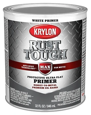 Rust Tough Primer, White, 1 Quart With Anti-rust Technology