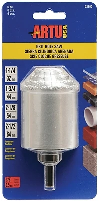 Hole Saw Set, Tungsten Carbide Grit, 6-Pc.