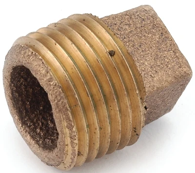 Anderson Metals Rough Brass Pipe Plug, 3/4 In.