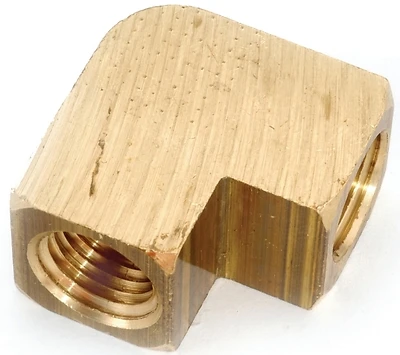 Anderson Metals 756100-02 Brass 90-Degree Elbow, Lead Free, 1/8 In. FIP