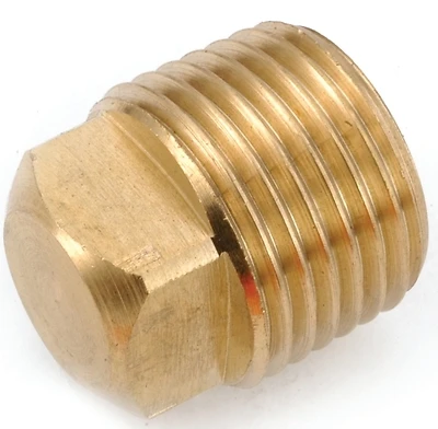 Anderson Metals Brass Square Head Pipe Plug, Lead Free, 3/8 In. MPT
