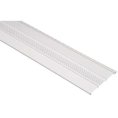 T4 Center Vented White Vinyl Soffit 12 In. X 12 Ft.