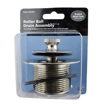 K826-34dsbn Brushed Nickel Metal Closure Assembly With Strainer