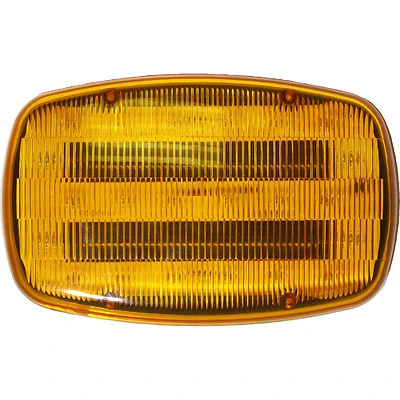 Amber Rectangular Flashing Beacon Led Hazard Light V316ma - Battery Operated