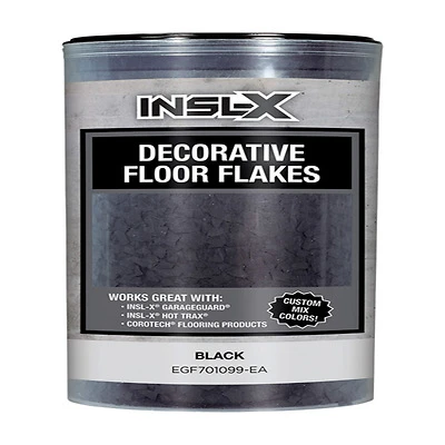 Insl-X EGF701099-EA Decorative Floor Flakes, Black Blend, 12 Oz