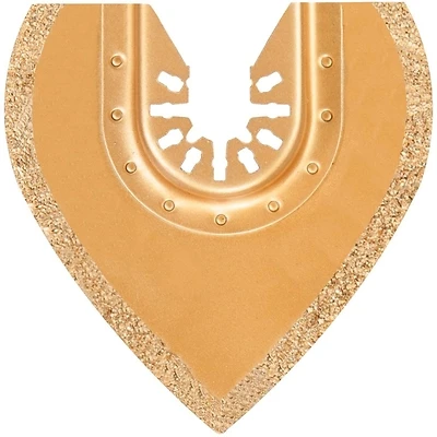 3-1/8 In. Carbide Grit Semi-circle Oscillating Rasp For Grout Removal
