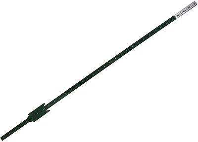 CMC 30052760 T-Post Steel Fence Post with Plate, 10 Ft, Green