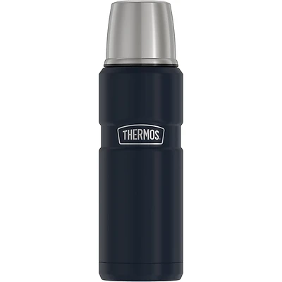 Thermos Stainless King SK2000MDB4 Beverage Bottle, 16 Oz, Midnight Blue