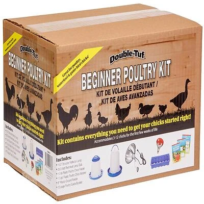 Double-Tuf DTBPKIT Beginner Poultry Kit, Plastic, 8-Piece Set
