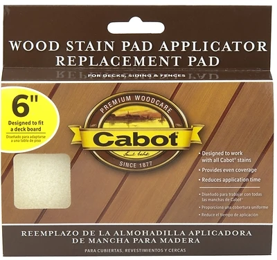 Cabot 140756610 Synthetic Fabric Stain Pad Refill, 6 In.