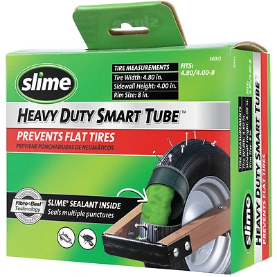 Slime 30012 Smart Tube Self-Healing Wheelbarrow Inner Tube, 480-400 x 8 In.
