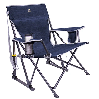 GCI Outdoor 410145 Kickback Rocker Chair, Heathered Indigo, Folding