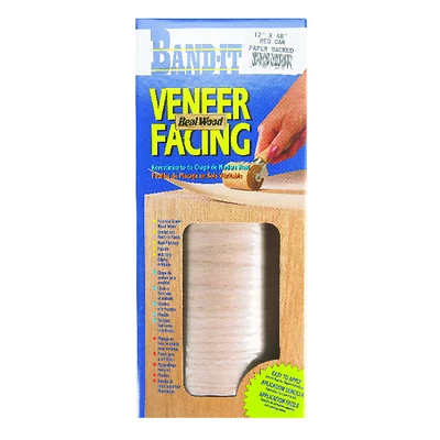 Red Oak Real Wood Veneer Paperback Facing, 12 In. x 48 In.