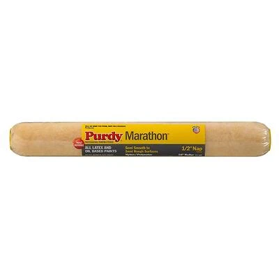 Purdy Marathon 144602183 Roller Cover, 18 In, 1/2 In Nap, Nylon/Polyester