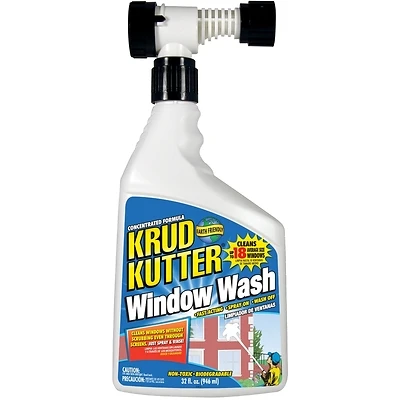 Krud Kutter WW32H4 Outdoor Window Wash, Concentrated Formula, 32 Oz