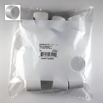Schedule 40 PVC Slip Cap, 1 In. 10-Pk.