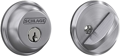 Schlage B60CSV626 Deadbolt, Satin Chrome, 2-3/8 x 2-3/4 in