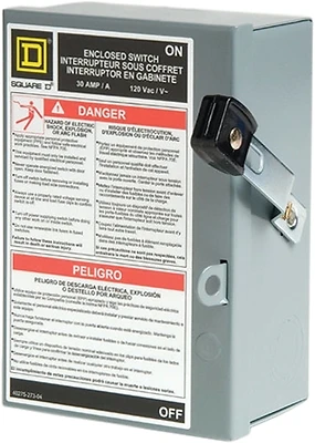 30-Amp Light-Duty 1-Plug Safety Switch