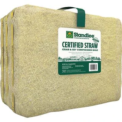 Certified Straw, Grab N Go Bale, 3.6-Cu. Ft.