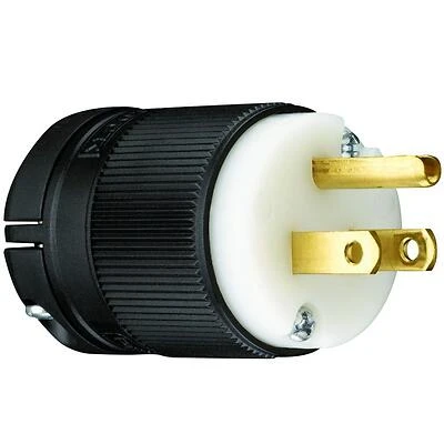 Pass & Seymour Straight Blade Plug, 15-Amp 125-Volt