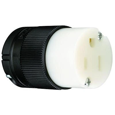 Pass & Seymour 3-Wire Grounding Connector, Black, 15-Amp 125-Volt