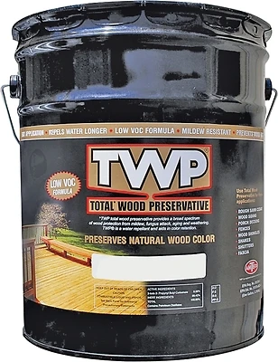 TWP TWP-1501-5 1500 Series Wood Preservative Stain, Cedartone, 5 Gal