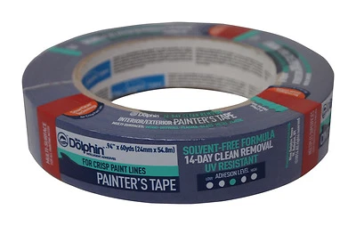 Blue Dolphin .94 in. W x 60 yd. L Blue Medium Strength Painter's Tape 1 pk