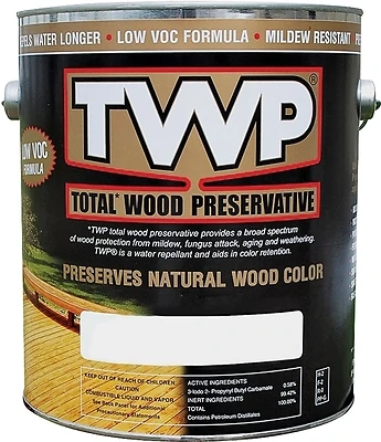 Exterior Wood Stain, Dark Oak, 1-Gallon