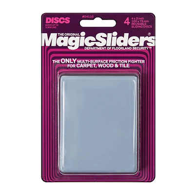Sliding Disc, Reusable, 4 x 3-In., 4-Pk.