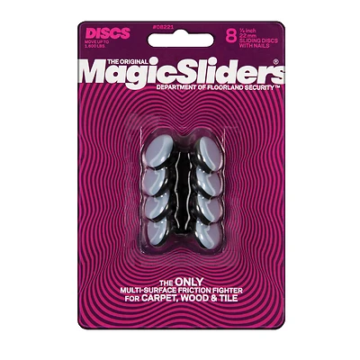 Surface Protectors, Furniture Sliding Discs, 7/8-In. Round, 8-Pk.