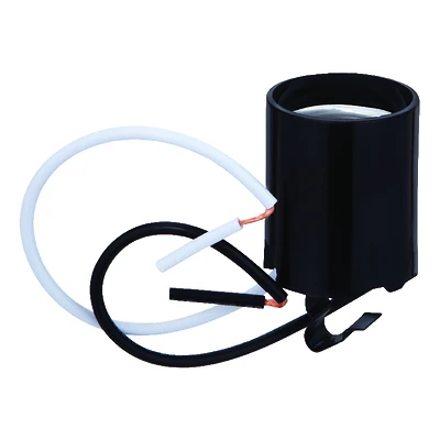 Snap In Lamp Socket, Phenolic, Medium Base, 660-Watt, 250-Volt